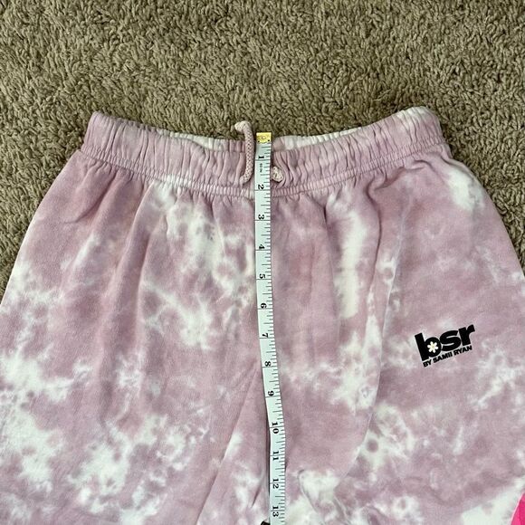 By Sami Ryan Pink & White Tie Dye Graphic Print Sensitive Sweatpants SZ S BNWOT - Picture 8 of 11